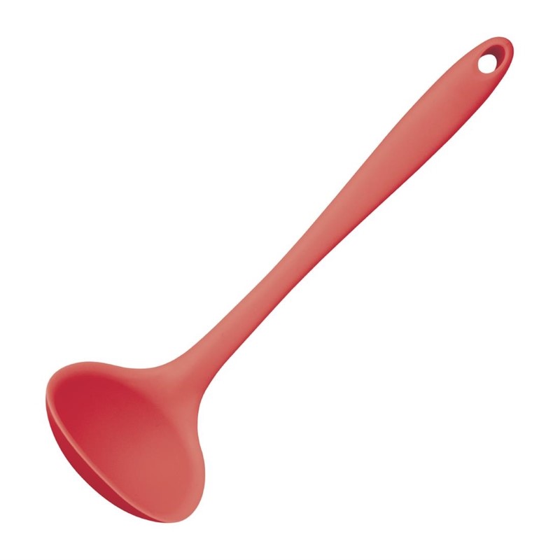 Louche rouge en silicone 28cm
